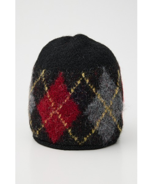 SLY（スライ）の「ARGYLE JQ KNIT BEANIE アーガイル ジャガード ニット ビーニー 秋服 冬服（ニットキャップ/ビーニー・レディース・ブラック系その他2/ブラウン系その他2/グレー系その他2・FREE）」の15枚目の写真