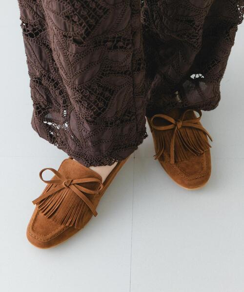 epine リボンフリンジローファー epine リボンフリンジローファー