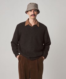Steven Alan | <Steven Alan> アルパカ サドルショルダー Vネック ニット NARROW(ニット/セーター)