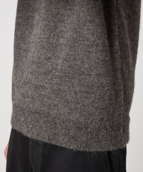 Steven Alan（スティーブンアラン）の「＜Steven Alan＞ アルパカ サドルショルダー Ｖネック ニット NARROW（ニット/セーター・メンズ・グレー/ダークブラウン・S/M/L/XL）」の17枚目の写真