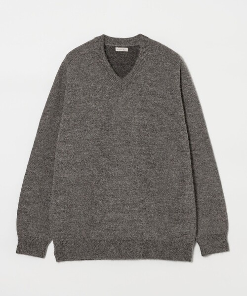Steven Alan（スティーブンアラン）の「＜Steven Alan＞ アルパカ サドルショルダー Ｖネック ニット NARROW（ニット/セーター・メンズ・グレー/ダークブラウン・S/M/L/XL）」の20枚目の写真