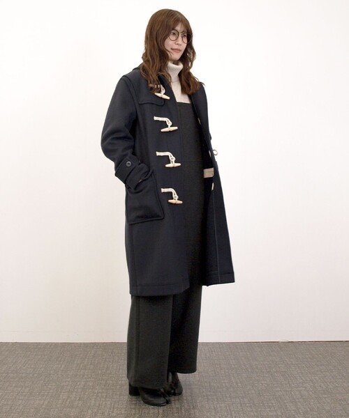 J.PRESS YORK STREET(ジェイプレスヨークストリート)の「【UNISEX】メルトン ダッフルコート(ダッフルコート・メンズ・ベージュ系/カーキ系/ネイビー系・SMALL/MEDIUM/LARGE)」の5枚目の写真