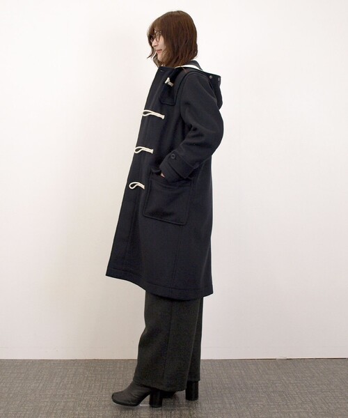 J.PRESS YORK STREET(ジェイプレスヨークストリート)の「【UNISEX】メルトン ダッフルコート(ダッフルコート・メンズ・ベージュ系/カーキ系/ネイビー系・SMALL/MEDIUM/LARGE)」の6枚目の写真