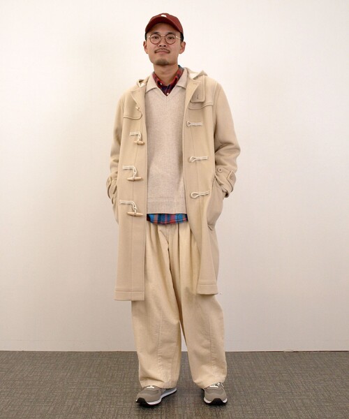 J.PRESS YORK STREET(ジェイプレスヨークストリート)の「【UNISEX】メルトン ダッフルコート(ダッフルコート・メンズ・ベージュ系/カーキ系/ネイビー系・SMALL/MEDIUM/LARGE)」の8枚目の写真