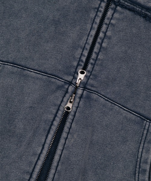 MAHAGRID(マハグリッド)の「『mahagrid/マハグリッド』WASHED CUT OFF APPLIQUE HD ZIP UP/ウォッシュドカットオフ アップリケ ジップアップパーカー(パーカー・レディース・ネイビー/ブラック/レッド・SMALL/MEDIUM/LARGE)」の19枚目の写真