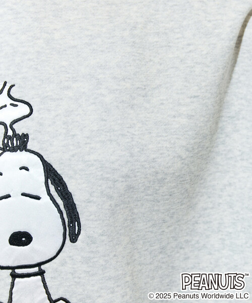 限定展開 SNOOPY/スヌーピー サテン 刺繍 スウェット（スウェット