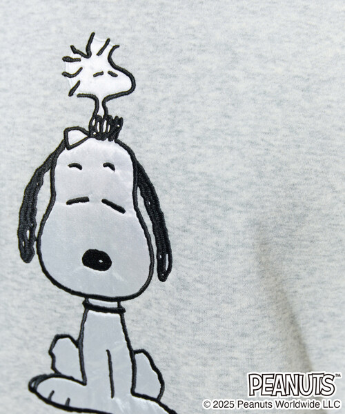 スヌーピー様 限定展開 SNOOPY/スヌーピー サテン 刺繍 スウェット（スウェット
