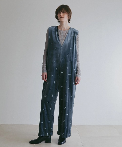 セール】VELOR EMBROIDERY ALL IN ONE（つなぎ/オールインワン