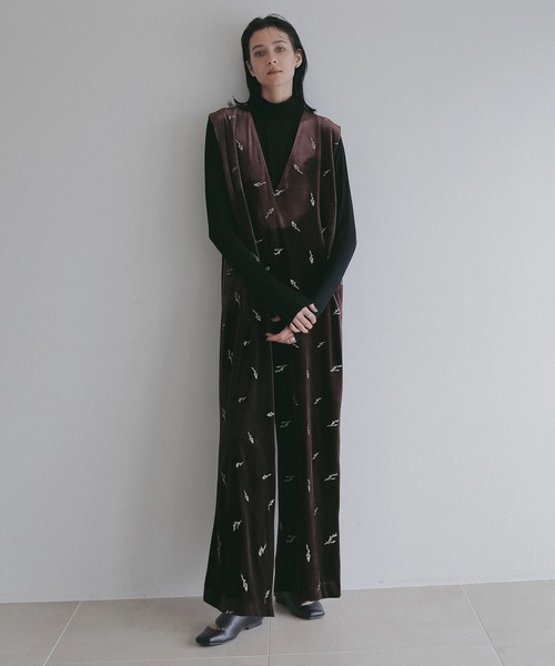 MANOF（マノフ）の「VELOR EMBROIDERY ALL IN ONE（つなぎ