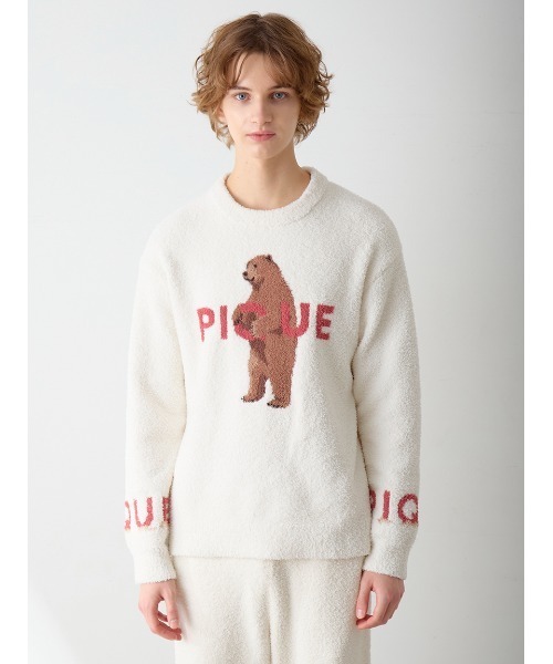 HOMME】パウダーフォレストベアジャガードプルオーバー（ルームウェア