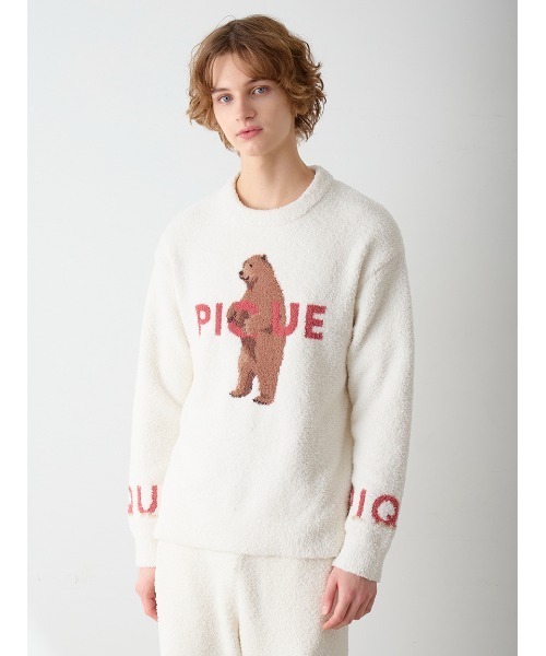 HOMME】パウダーフォレストベアジャガードプルオーバー（ルームウェア