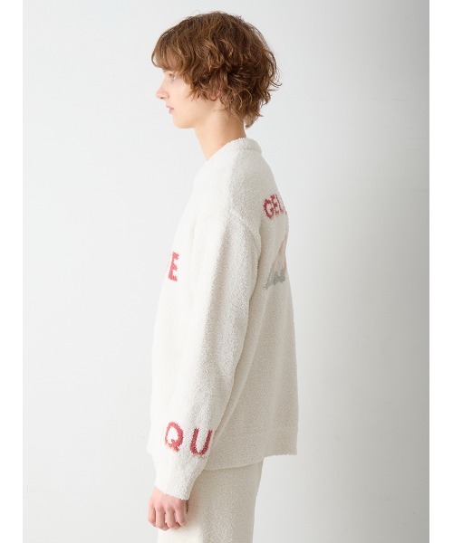 gelato pique パウダーベアジャガードプルオーバー オフホワイト HOMME】パウダーフォレストベアジャガードプルオーバー（ルームウェア