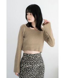 Ungrid | ボートネックショートニット(ニット/セーター)