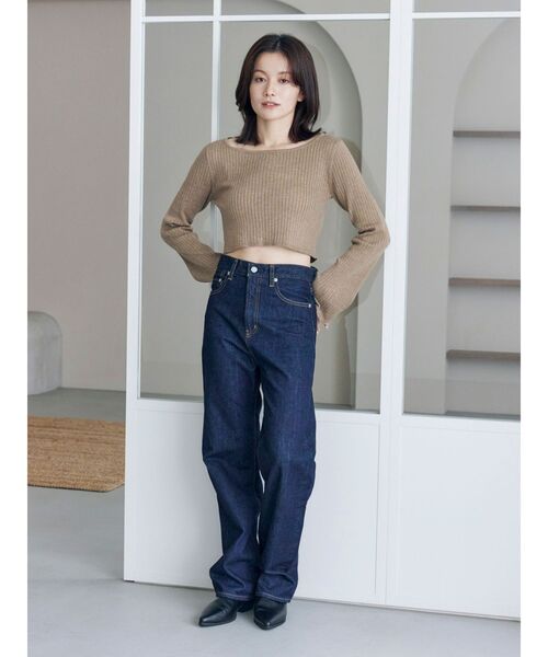 Ungrid(アングリッド)の「ボートネックショートニット(ニット/セーター・レディース・イエロー/ヘザーグレー/チャコールグレー・FREE)」の18枚目の写真