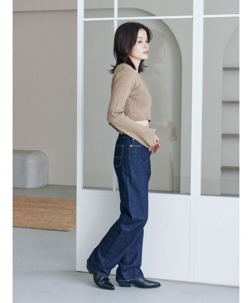 Ungrid(アングリッド)の「ボートネックショートニット(ニット/セーター・レディース・イエロー/ヘザーグレー/チャコールグレー・FREE)」の14枚目の写真