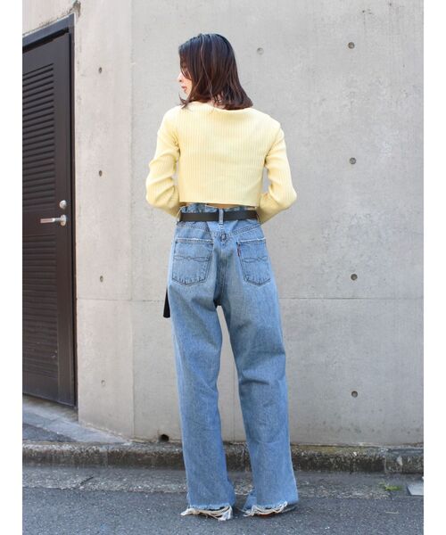 Ungrid(アングリッド)の「ボートネックショートニット(ニット/セーター・レディース・イエロー/ヘザーグレー/チャコールグレー・FREE)」の21枚目の写真