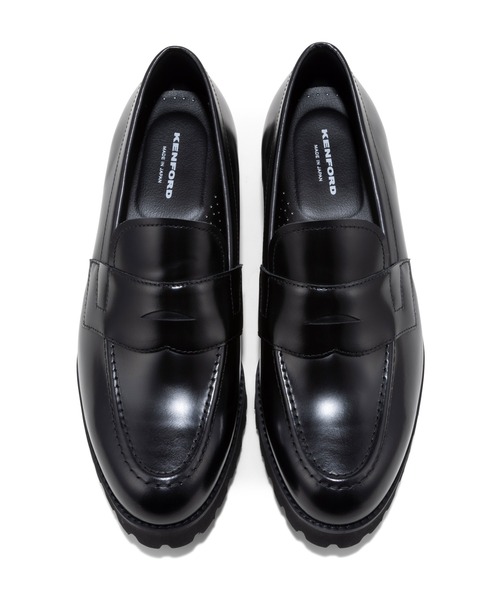 KENFORD（ケンフォード）の「ケンフォード メンズ K025 TANK SOLE LOAFERS タンクソール コイン ローファー（ローファー・メンズ・ブラック・25.5/26/26.5/27/25/24.5/27.5）」の6枚目の写真
