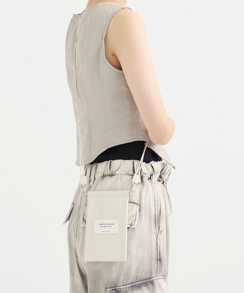 beautiful people(ビューティフルピープル)の「【beautiful people/ビューティフルピープル】color leatherdocument case/カラーレザードキュメントケース(その他小物・レディース・ホワイト/ブラック・FREE)」の15枚目の写真