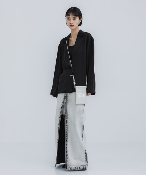 beautiful people(ビューティフルピープル)の「【beautiful people/ビューティフルピープル】color leatherdocument case/カラーレザードキュメントケース(その他小物・レディース・ホワイト/ブラック・FREE)」の6枚目の写真