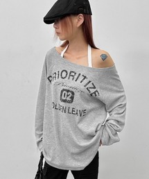 [MADE] コジティプリントオーバーフィット長袖Tシャツ