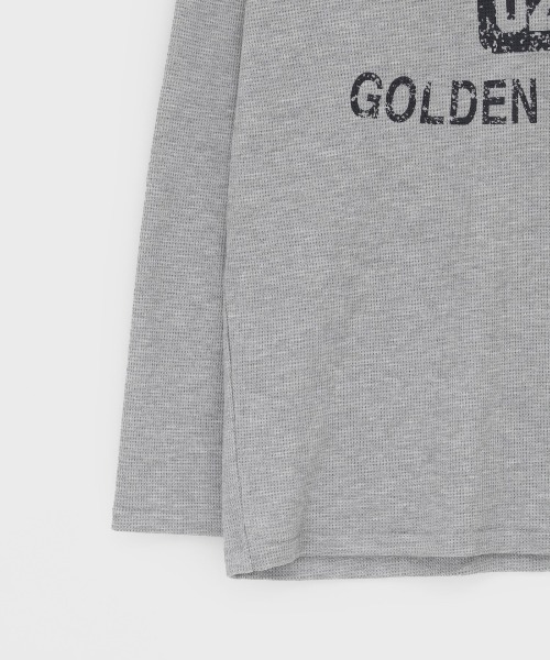 BLACKUP（ブラックアップ）の「[MADE] コジティプリントオーバーフィット長袖Tシャツ（Tシャツ/カットソー・レディース・グレー/ブラック・FREE）」の5枚目の写真