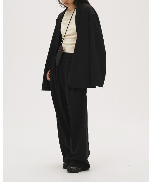 TODAYFUL（トゥデイフル）の「Dry Touch Tuck Trousers（その他パンツ・レディース・サンドベージュ/ブラック・36inch/38inch）」の19枚目の写真