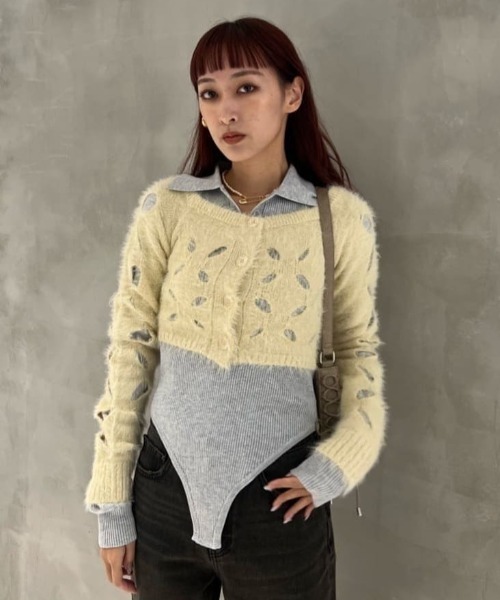 SLY（スライ）の「F/PEARL PINS N/C フェイクパール ピン ネックレス（ネックレス・レディース・シルバー/ゴールド・FREE）」の13枚目の写真