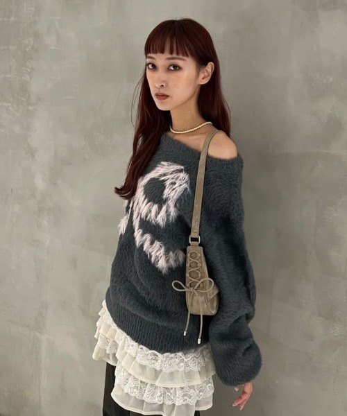 SLY（スライ）の「F/PEARL PINS N/C フェイクパール ピン ネックレス（ネックレス・レディース・シルバー/ゴールド・FREE）」の17枚目の写真