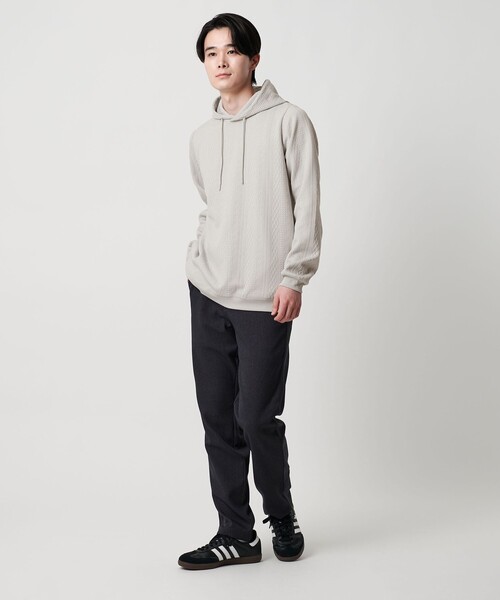 A DAY IN THE LIFE UNITED ARROWS(アデイインザライフユナイテッドアローズ)の「バウンシー ケーブルジャガード パーカー<A DAY IN THE LIFE>(パーカー・メンズ・ダークグリーン/ブラック/ライトグレー・M/L)」の6枚目の写真