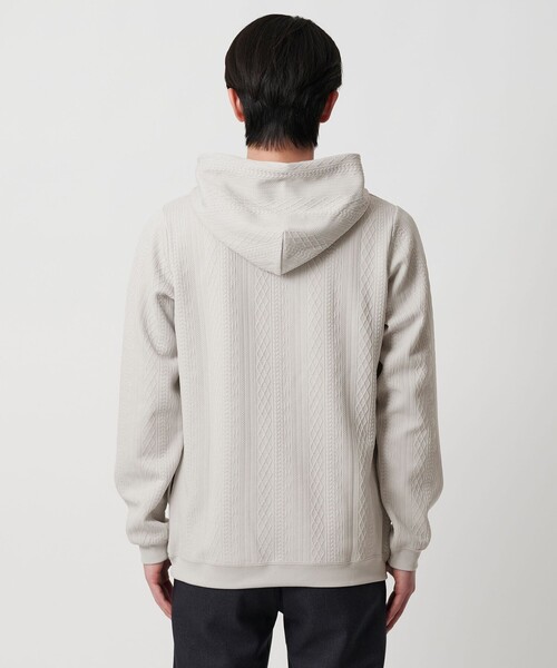 A DAY IN THE LIFE UNITED ARROWS(アデイインザライフユナイテッドアローズ)の「バウンシー ケーブルジャガード パーカー<A DAY IN THE LIFE>(パーカー・メンズ・ダークグリーン/ブラック/ライトグレー・M/L)」の9枚目の写真