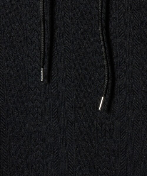 A DAY IN THE LIFE UNITED ARROWS(アデイインザライフユナイテッドアローズ)の「バウンシー ケーブルジャガード パーカー<A DAY IN THE LIFE>(パーカー・メンズ・ダークグリーン/ブラック/ライトグレー・M/L)」の17枚目の写真