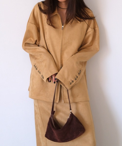 セール】フェイクスウェードシャツジャケット（その他アウター）｜AKTE