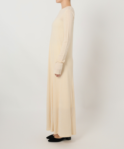 ウール混ジャージーフレアワンピース（ワンピース）｜SLOBE IENA