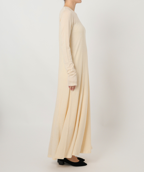 ウール混ジャージーフレアワンピース（ワンピース）｜SLOBE IENA