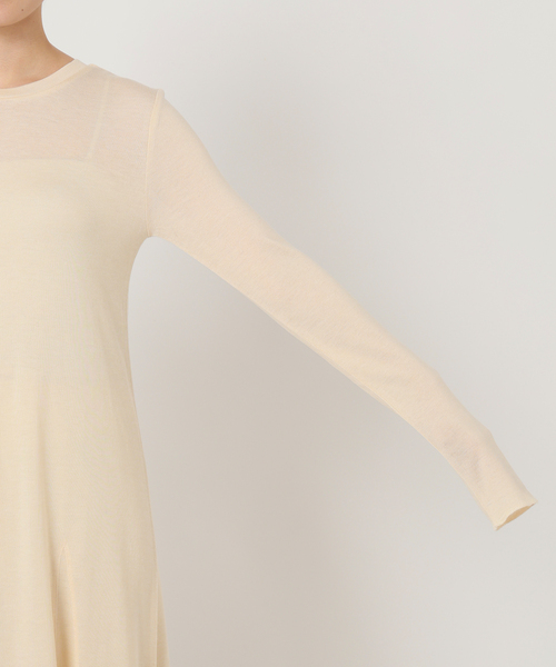 ウール混ジャージーフレアワンピース（ワンピース）｜SLOBE IENA