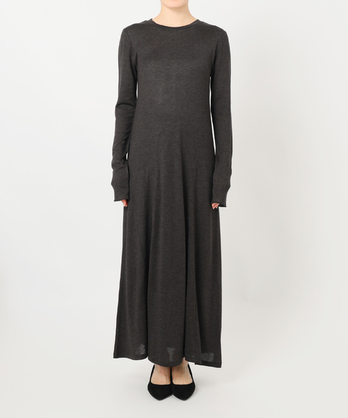 ウール混ジャージーフレアワンピース（ワンピース）｜SLOBE IENA