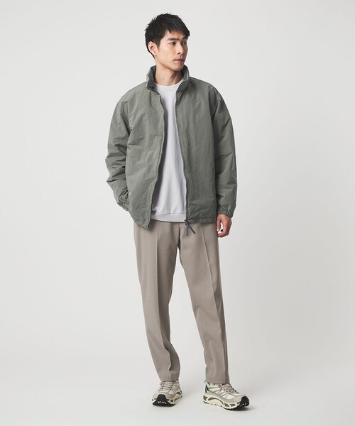 レッドレーベル★ダブルジップ 撥水 ストレッチ ジャケット グレー LLサイズ レッドレーベル☆ダブルジップ 撥水 ストレッチ ジャケット グレー LL