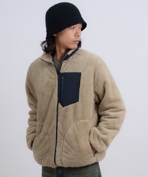 improves | スタンドカラー 防風 ボアジャケット(ブルゾン)