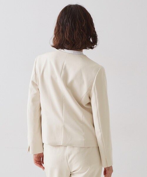 ≪通勤・セレモニー/セットアップ対応≫ パイピングVネックジャケット