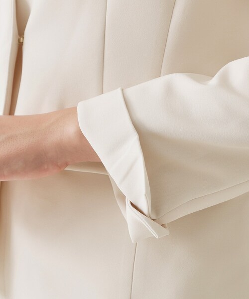 ≪通勤・セレモニー/セットアップ対応≫ パイピングVネックジャケット