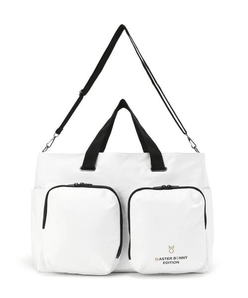 MASTER BUNNY EDITION(マスターバニーエディション)の「【MASTER BUNNY EDITION】【上田桃子プロコラボ】トートバッグ (UNISEX)(トートバッグ・レディース・ホワイト/ブラック/カーキ・FREE)」の2枚目の写真