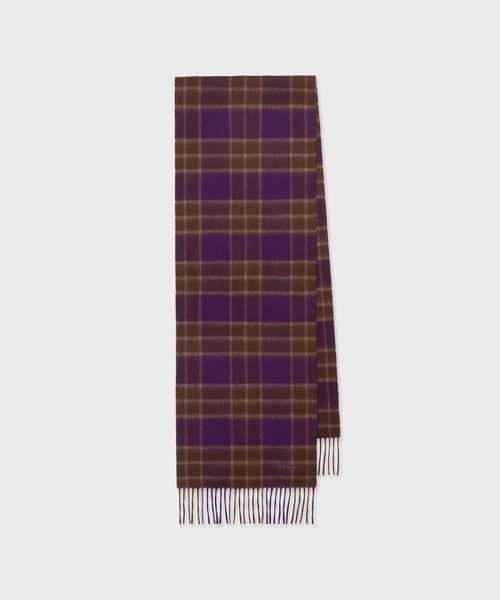 クラシックチェック カシミヤブレンドマフラー【250412】（マフラー