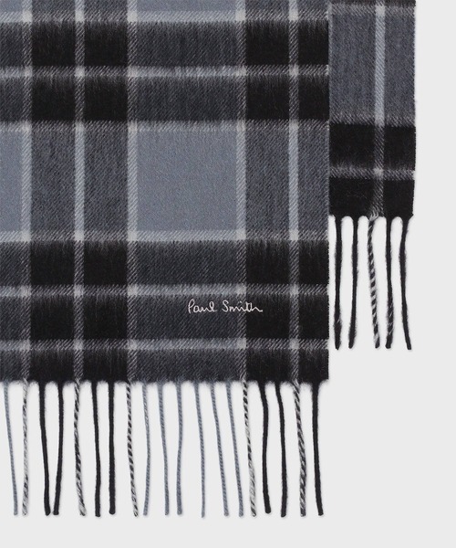 クラシックチェック カシミヤブレンドマフラー【250412】（マフラー