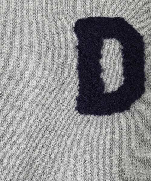 Dessin(デッサン)の「【洗える】Dサガラ刺繍ワッペン付きニット(ニット/セーター・レディース・グレー/オフホワイト/ワインレッド・00/01/02/03)」の9枚目の写真