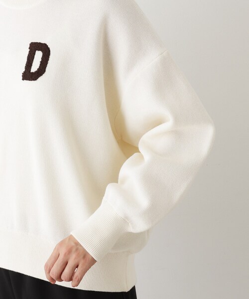 セール】【洗える】Dサガラ刺繍ワッペン付きニット（ニット/セーター
