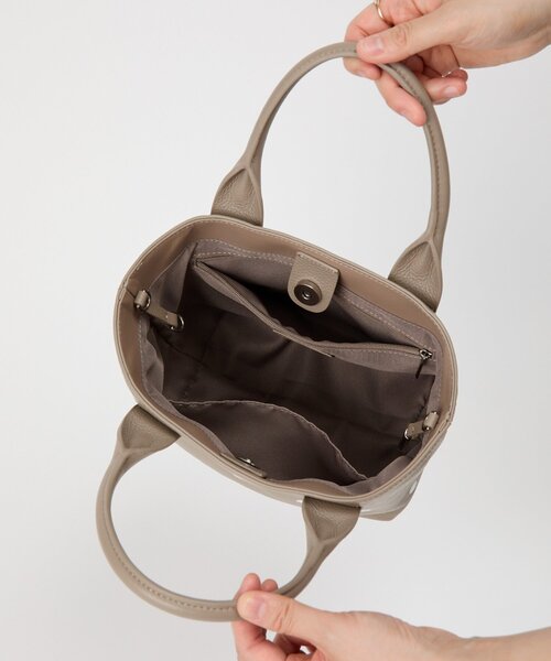 BEARDSLEY(ビアズリー)の「《本革》ドット刺繍バッグ/小(トートバッグ・レディース・ブラック/グレー系その他/ピンク・SMALL)」の11枚目の写真