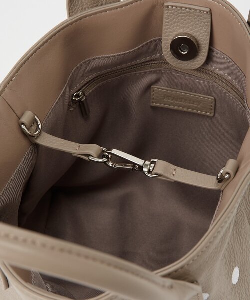 BEARDSLEY(ビアズリー)の「《本革》ドット刺繍バッグ/小(トートバッグ・レディース・ブラック/グレー系その他/ピンク・SMALL)」の19枚目の写真