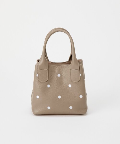 BEARDSLEY(ビアズリー)の「《本革》ドット刺繍バッグ/小(トートバッグ・レディース・ブラック/グレー系その他/ピンク・SMALL)」の21枚目の写真