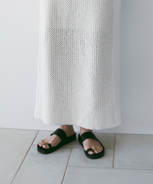 anuke（アンヌーク）の「Ecoleather Belt Sandals（サンダル・レディース・アイボリー/ブラウン/ブラック・36inch/37inch/38inch）」の4枚目の写真