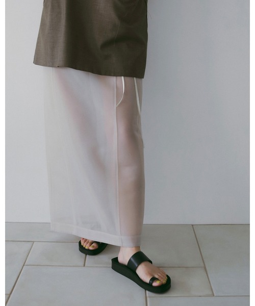 anuke（アンヌーク）の「Ecoleather Belt Sandals（サンダル・レディース・アイボリー/ブラウン/ブラック・36inch/37inch/38inch）」の5枚目の写真